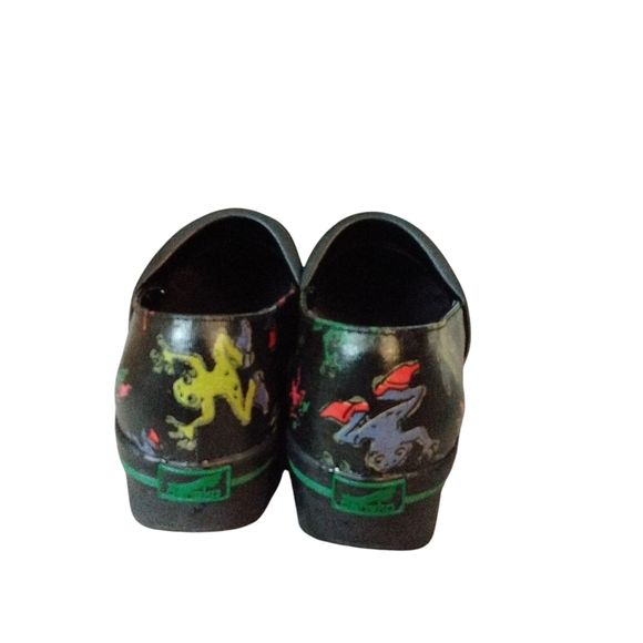 Dansko Frog Clogs Black Waterproof Slip On Comfort Shoes Sz 8 - Picture 7 of 10